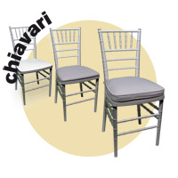 FURNITURE/SPECIAL EVENT RESIN CHAIRS / RESIN CHIAVARI STACKING CHAIRS