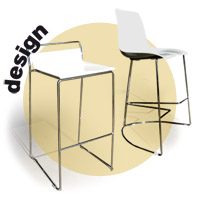 FURNITURE/DESIGN Tre3, Elle CHAIRS STOOLS TABLES AND BAR TABLES