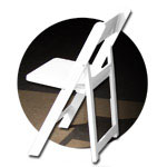 Resin Chair: drake traditional white wedding resin folding chairs stacking CHIP