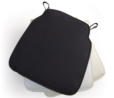 Custom shaped Chiavari chair cushions