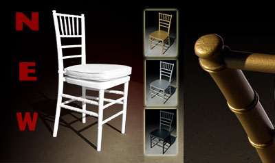 NEW CHIAVARI: fiberglass resin stacking ballroom chairs