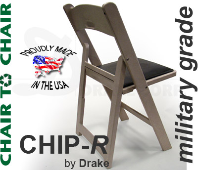 CHIP-R Resin folding chairs / CHAIR TO CHAIR program / Military Grade