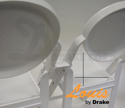 LOUIS: high back folding chairs / chair link and spacer