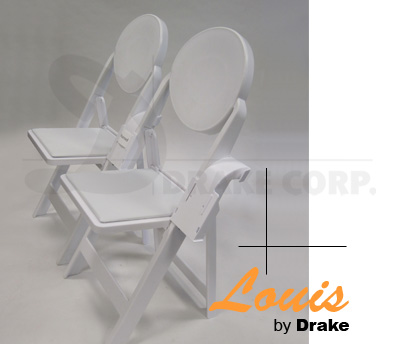 LOUIS: high back folding chairs / chair link and spacer