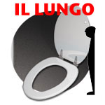 TOILET SEATS: IL LUNGO � 18.5" (US SIZE/ELONGATED BOWLS)