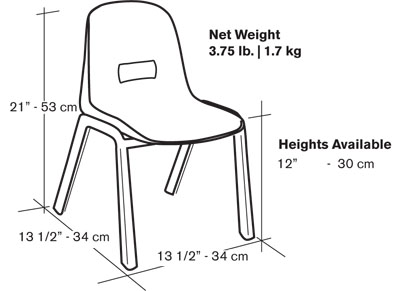 D130-Kid–Chairs-Dimensions