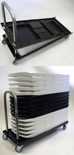 Chair Cart for HIGH BACK Folding Chairs