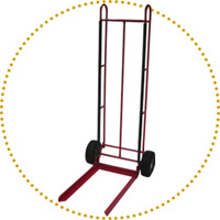 Chair hand truck, 2 wheels single axle