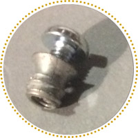 Table top anchorage: metallic inserts for M6 screws