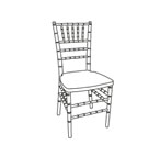 resin Chiavari chairs