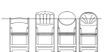 High Back Folding & Stacking Chairs